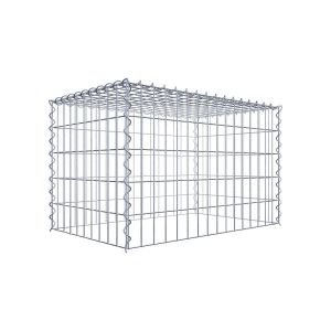 Gabion sur toile type 3 80 cm x 50 cm x 50 cm (L x H x P), maille 5 cm x 10 cm, spirale