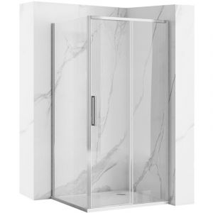 Réa Cabine de douche rapid slide chrome 120x90
