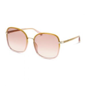 Chloé Femme CH0031S 002 Lunettes de soleil Plastique Jaune Orange Carré Sfumé