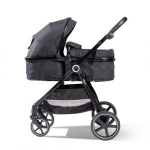 Poussette 2 en 1 - Modèle Versa - Interbaby | Poussette polyvalente avec siège réglable et nacelle rembourrée - De la naissance jusqu'à 48 mois ou 22 kg.