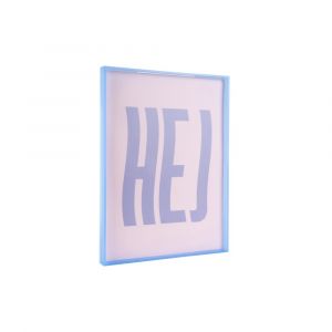 Present time Décoration murale acrylique violet 3x31x41cm