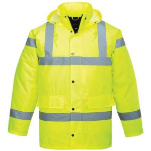 Portwest Parka haute visibilit&eacute; matelass&eacute;e Traffic Jaune XL