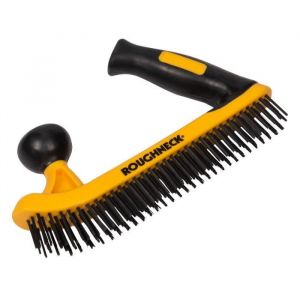 Brosse métallique à 2 mains avec poignée antidérapante Roughneck