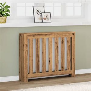 VidaXL Cache-radiateur chêne artisanal 104x20x82 cm bois d'ingénierie, bouchon de radiateur, cache-radiateur haut, radiateur à profil réduit