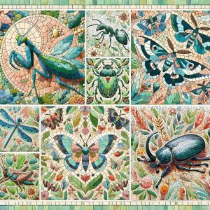 Puzzle 1000 pi&egrave;ces : Mosa&iuml;que de la faune miniature