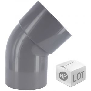 First Plast Lot de raccord PVC - 25 Coudes 45&Acirc;&deg; MF &Atilde;%u02DC100