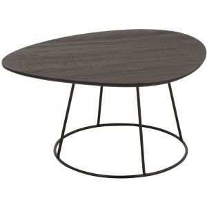 Table d'Ap Design "Mesla" 69cm Marron Foncé Prix