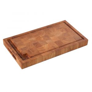 Zassenhaus Bloc de boucher 45 x 25 x 4 cm en chêne - Marron