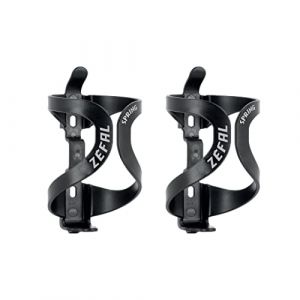 Zéfal Pack Spring Noir - Pack de Deux Porte Gourde pour Votre Cadre - Porte Bidon Velo Léger et Durable pour Vélo de Route et VTT - Noir