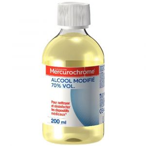 Mercurochrome Désinfectants Alcool à 70° modifié 200 ml