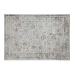 Miliboo Tapis vintage en viscose avec motifs gris 160 x 230 cm RYAD