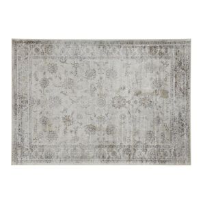 Miliboo Tapis vintage en viscose avec motifs gris 160 x 230 cm RYAD