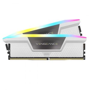 Corsair Vengeance RGB DDR5 64 Go (2 x 32 Go) 6400 MHz CL32 - Blanc