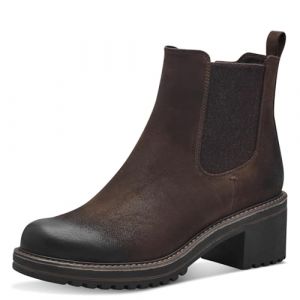 Marco Tozzi Chelsea 2-25421-43 Chaussures pour Femme Bottine, Café Nubuck, 39 EU