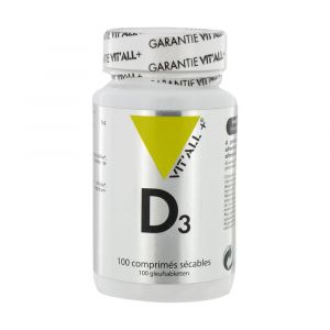 Vit'All + Vitamine D3 20µg 100 comprimés