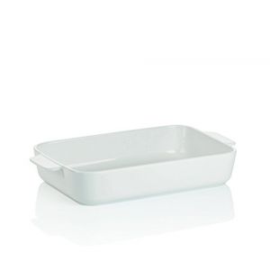 Kela Plat allant au four Ester 34,5 x 20 cm porcelaine blanche