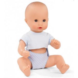 Gotz 2154117 Sleepy Aquini to Dress - Poupée garçon - poupée de Bain de 33 cm aux Yeux Bleus dormants, sans Cheveux en Set de 3 pièces - poupée bébé à partir de 18 Mois