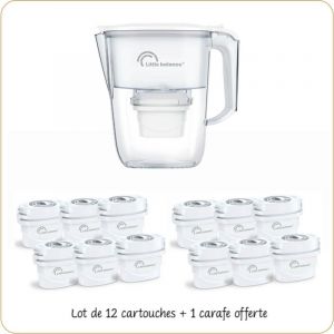 Little balance Carafe filtrante + lot de 12 cartouches - 8635
