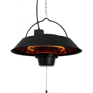 VONROC Chauffage Ustica 1500W &ndash; Infrarouge haute efficacit&eacute; &ndash; Lampe fibre de carbone