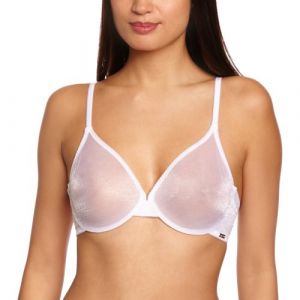 GOSSARD Soutien-gorge avec armature - Femme - Blanc (White) - FR : 100F (Taille fabricant : 38E)