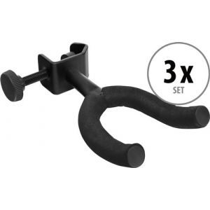 Rocktile GHMS-10 Support Guitare pour Micros 3x Set