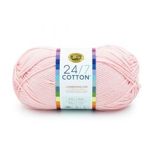 Lion Brand Pelote de laine en coton, limonade rose, taille unique