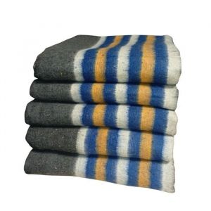 LNT - Lot 5 Couvertures Epaisses de Protections de Meubles D&eacute;m&eacute;nagement - 150x200 cm - 100% Textile Recycl&eacute;. (5 bleues)