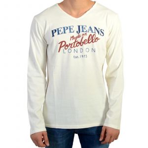 Pepe Jeans Sweat-shirt enfant Jaydon - Couleur 10 ans - Taille Blanc