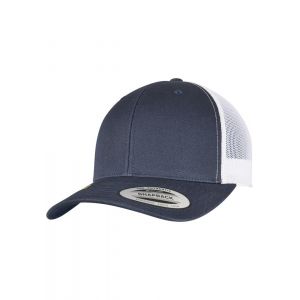 Flexfit 6606RT - Unisexe Casquette de camionneur rétro YP classique recyclée Navy/White