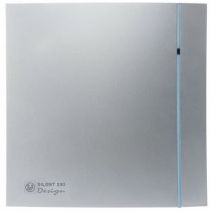 Image de Unelvent Aérateur ultra silencieux S&P Silent Design 200 CZ Silver ø120 mm