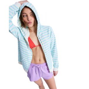 Roxy Pull en Polaire Perfect Stripe Femme Bleu