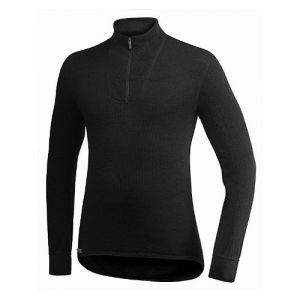 Woolpower Zip Turtleneck 200 - Sous-vêtement mérinos taille XXL, noir