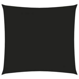 VidaXL Voile de parasol Tissu Oxford carré 2,5x2,5 m Noir