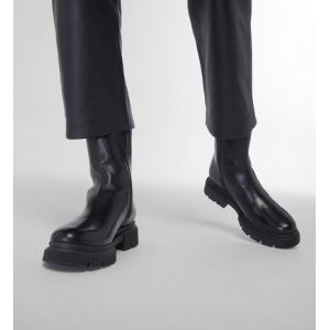 Galeries Lafayette Boots zippées Pendra cuir Noir - Couleur Noir - Taille 41