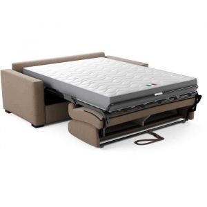 Mondo Canapé convertible express - 3 places - BL018 - Tissu como 5 Antelope - 190 x 100 x 87 cm