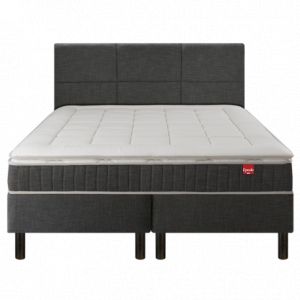 Epeda Ensemble Enchanteur Gris Chiné 200x200 avec 2 sommiers