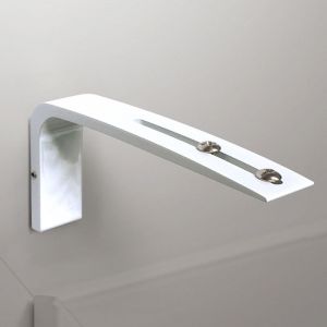 Madécostore Querre design de fixation murale avec déport 6-14cm pour tout type de store - Blanc - 2,5 - Blanc
