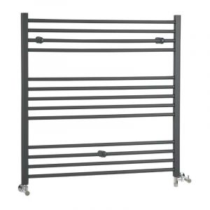 Hudson Reed Sèche-serviettes mixte plat – Anthracite – 100 cm x 100 cm - Artle