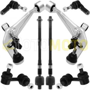 Kit bras de suspension avant compatible NISSAN X-TRAIL T30 compos&eacute; de 8 pi&egrave;ces