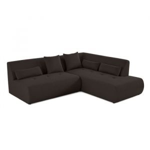 Onyx - canapé modulable d'angle droit 5 places - en tissu mailles 3D - Lisa Design