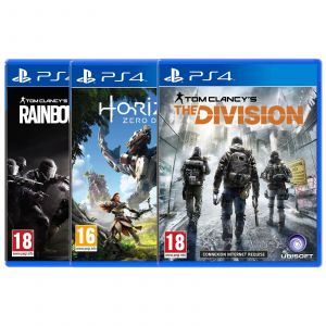 Rainbow Six : Siege + The Division + Horizon Zero Dawn (PS4) [PS4]