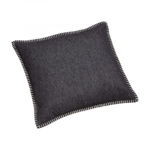 David Fussenegger SYLT - COUSSIN UNI AVEC OURLET DECORATIF ANTHRACITE