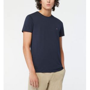 Tommy Hilfiger Pour homme. T-shirt Core Stretch Slim marine Tommy Hilf