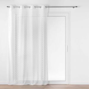 Douceur d'int&eacute;rieur, Voilage &agrave; &OElig;illets (140 x 240 cm) Odilia, Maille