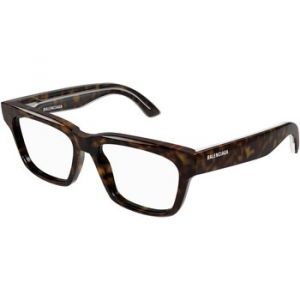 Balenciaga Unisex BB0343O 002 Cadres Vista Acétate Havane Transparent Carré