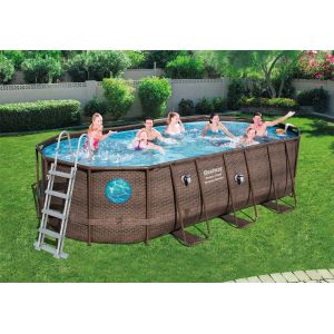 Image de Bestway Piscine tubulaire 5,49m x 2,74m x 1,22m filtre à cartouche swimvista