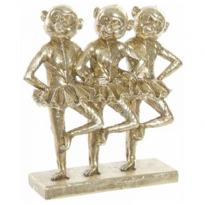 Figurine décorative singe colonial moderne en résine DKD Home Decor