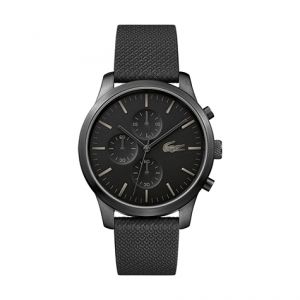Image de Lacoste Montre Homme avec Boîtier Rond 42 mm et Bracelet Cuir Noir