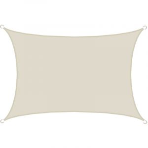 Amanka UPF50+ Voile d'ombrage UV - 3x5 m Polyester Rectangle Protection Solaire - Toile Hydrofuge