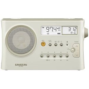 Sangean PR-D4 BT Radio de table ondes courtes (OC), AM, ondes longues (OL), FM Bluetooth blanc crême pastel (mat)